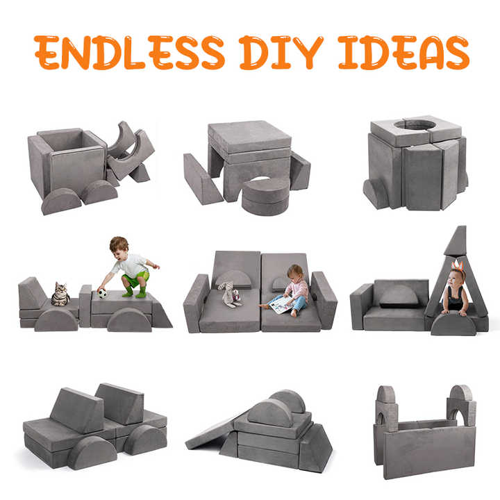 Toddler Foam Kids Play Couch Modular Sofa